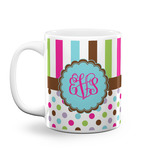 Stripes & Dots Coffee Mug (Personalized)