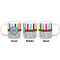 Stripes & Dots Coffee Mug - 20 oz - White APPROVAL