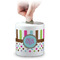 Stripes & Dots Coin Bank (Personalized)