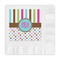 Stripes & Dots Embossed Decorative Napkins (Personalized)