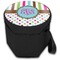 Stripes & Dots Collapsible Personalized Cooler & Seat (Closed)