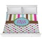 Stripes & Dots Comforter - King (Personalized)