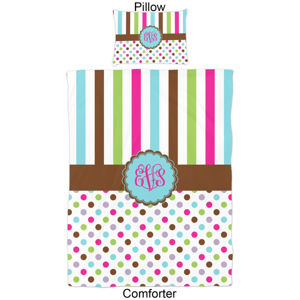 Stripes & Dots Comforter Set - Twin - Approval
