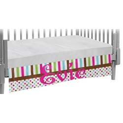 Stripes & Dots Crib Skirt (Personalized)