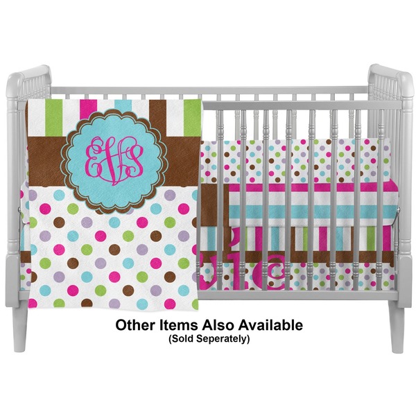 Stripes & Dots Crib - Profile Sold Seperately