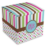 Stripes & Dots Cube Favor Gift Boxes (Personalized)