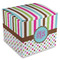 Stripes & Dots Cube Favor Gift Boxes (Personalized)