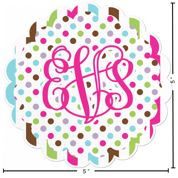 Stripes & Dots Custom Shape Iron On Patches - L - APPROVAL