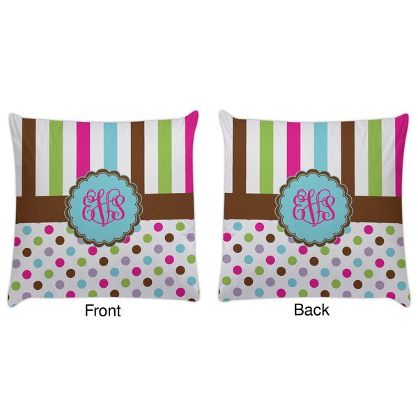 Stripes & Dots Decorative Pillow Case - Approval