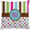 Stripes & Dots Decorative Pillow Case (Personalized)