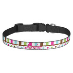 Stripes & Dots Dog Collar - Medium (Personalized)
