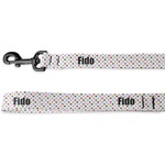 Stripes & Dots Deluxe Dog Leash - 4 ft (Personalized)