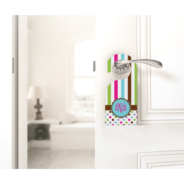Stripes & Dots Door Hanger - LIFESTYLE