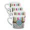 Stripes & Dots Double Shot Espresso Mugs - Set of 4 Front