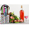 Stripes & Dots Double Wine Tote - LIFESTYLE (new)