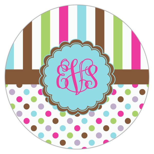 Stripes & Dots Drink Topper - Large - Single