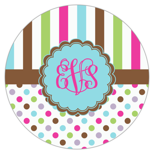 Stripes & Dots Drink Topper - Medium - Single