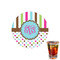 Stripes & Dots Printed Drink Topper - 1.5" (Personalized)