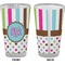 Stripes & Dots Pint Glass - Full Color - Front & Back Views