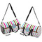 Stripes & Dots Duffle bag large front and back sides