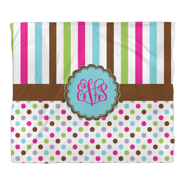 Stripes & Dots Duvet Cover - King - Front