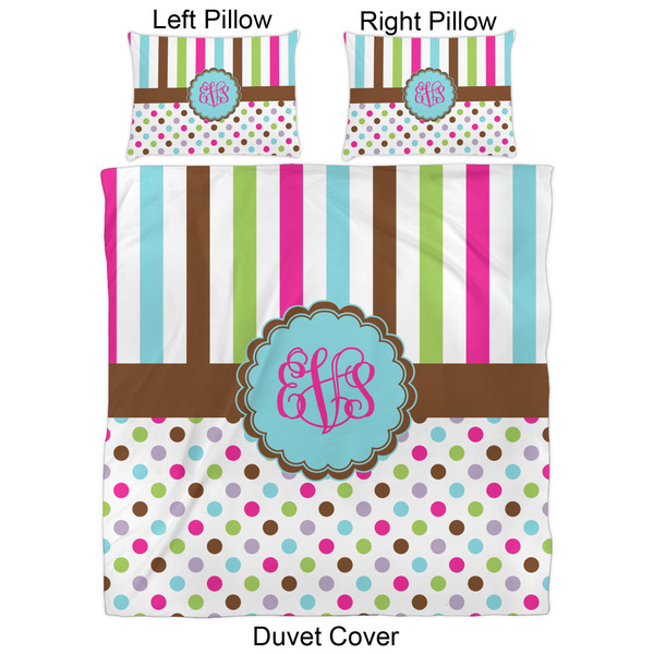 Stripes & Dots Duvet Cover Set - Queen - Approval