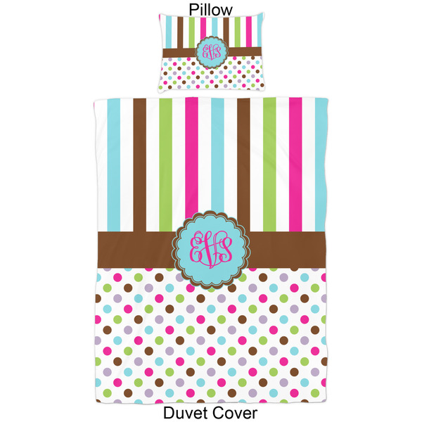 Stripes & Dots Duvet Cover Set - Twin - Approval