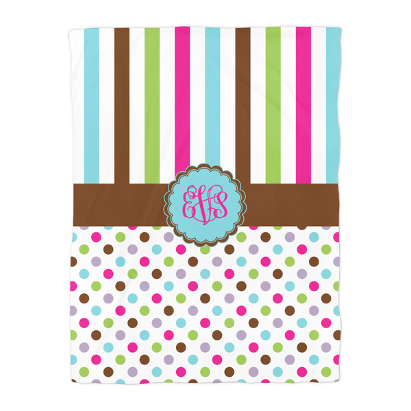 Stripes & Dots Duvet Cover - Twin - Front