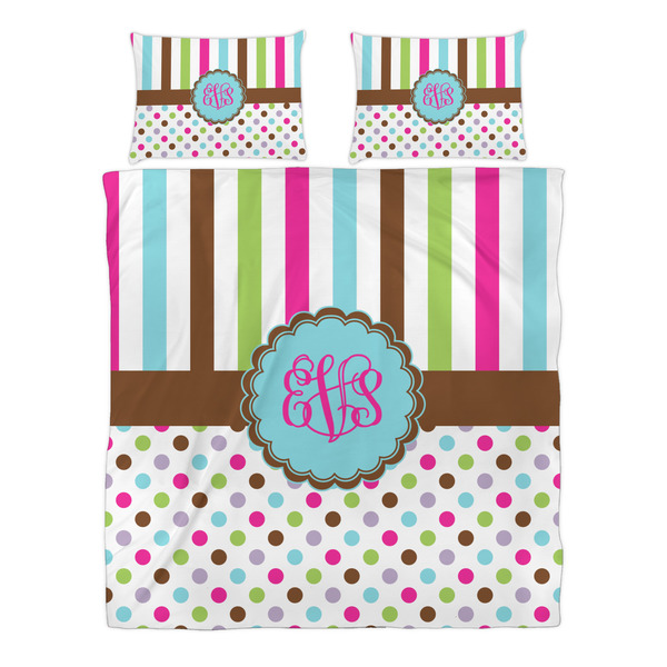 Stripes & Dots Duvet cover Set - Queen - Alt Approval