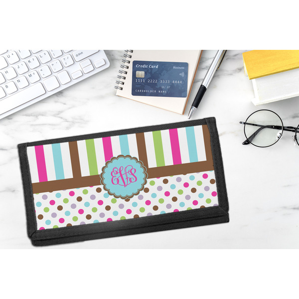 Stripes & Dots DyeTrans Checkbook Cover - LIFESTYLE