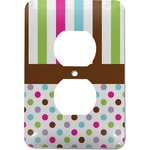 Stripes & Dots Electric Outlet Plate