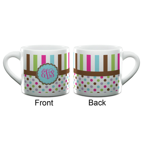 Stripes & Dots Espresso Cup - 6oz (Double Shot) (APPROVAL)