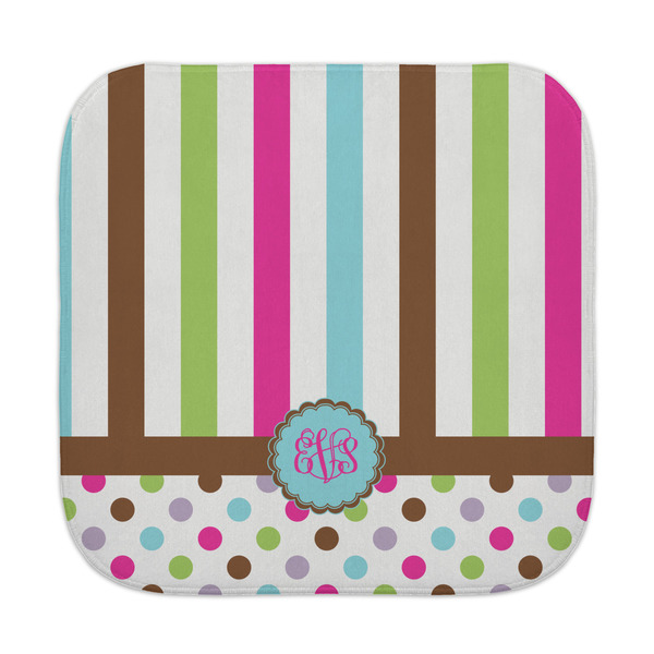 Custom Stripes & Dots Face Towel (Personalized)