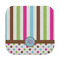 Stripes & Dots Face Cloth-Rounded Corners