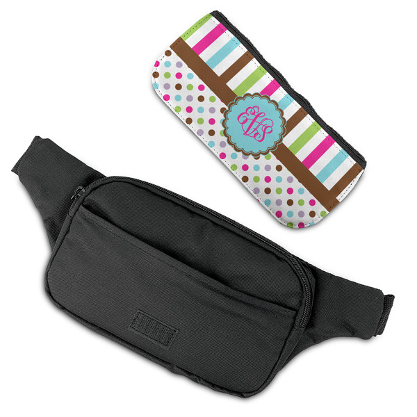 Stripes & Dots Fanny Packs - FLAT (flap off)