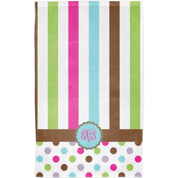 Stripes & Dots Finger Tip Towel - Full View