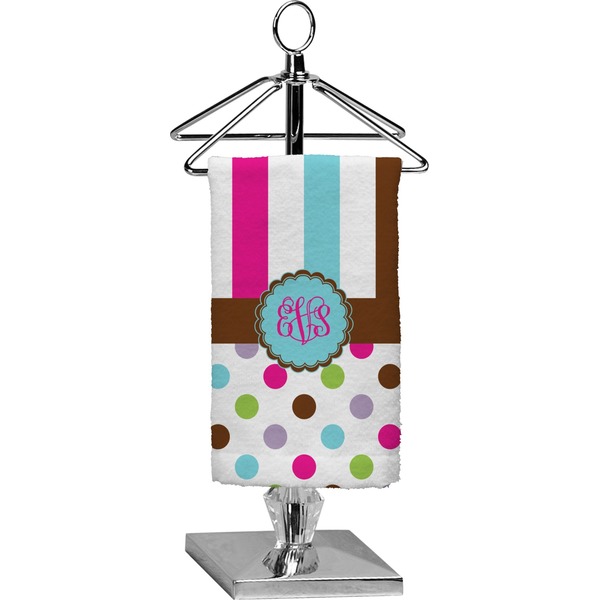 Custom Stripes & Dots Finger Tip Towel - Full Print (Personalized)