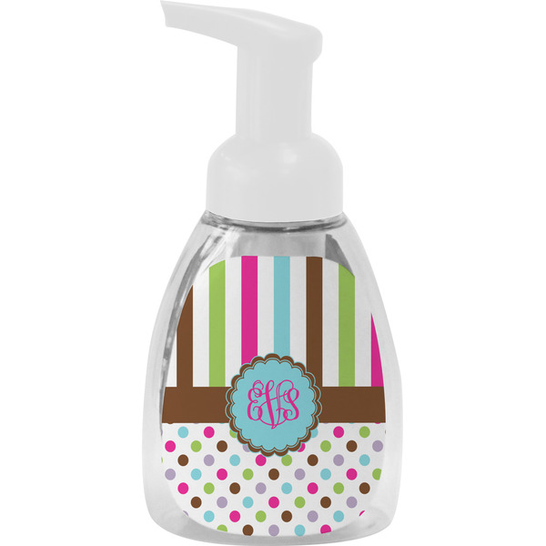 Custom Stripes & Dots Foam Soap Bottle (Personalized)