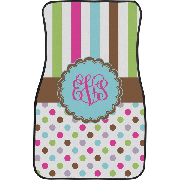 Stripes & Dots Front Seat Car Mat