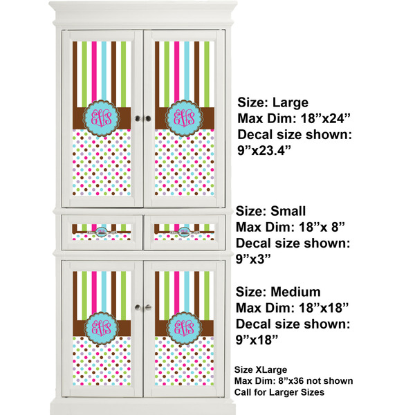 Stripes & Dots Full Cabinet (Show Sizes)