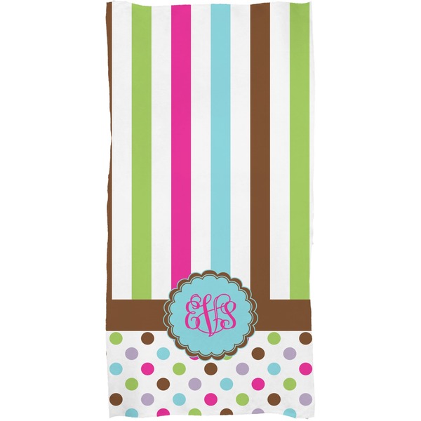 Stripes & Dots Full Sized Bath Towel - Apvl