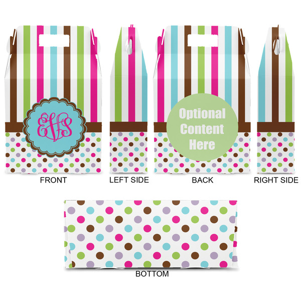 Stripes & Dots Gable Favor Box - Approval
