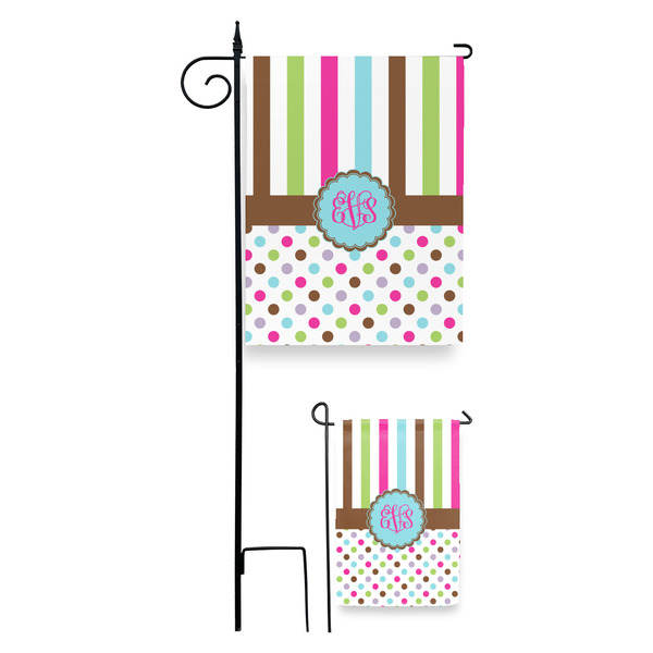 Stripes & Dots Garden Flag - PARENT/MAIN