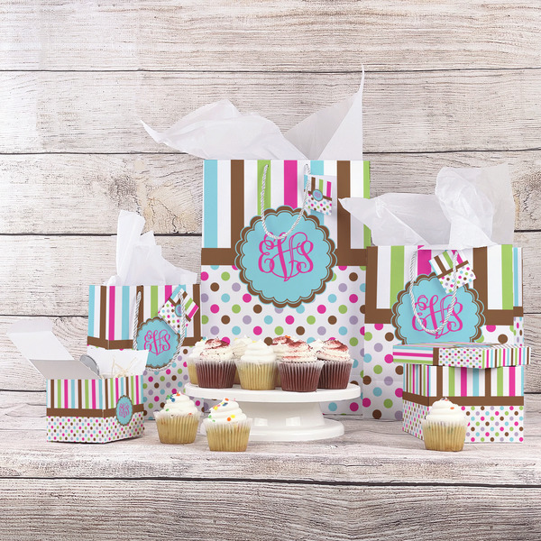 Stripes & Dots Gift Bags - In Context