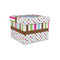 Stripes & Dots Gift Boxes with Lid - Canvas Wrapped - Small - Front/Main