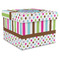 Stripes & Dots Gift Boxes with Lid - Canvas Wrapped - XX-Large - Front/Main