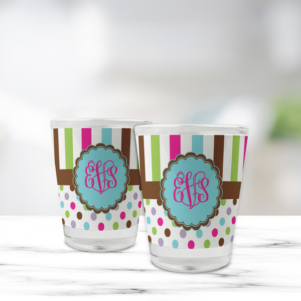 Stripes & Dots Glass Shot Glass - Standard - LIFESTYLE