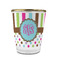 Stripes & Dots Glass Shot Glass - 1.5 oz - with Gold Rim - Set of 4 (Personalized)