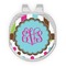 Stripes & Dots Golf Ball Marker - Hat Clip - Silver