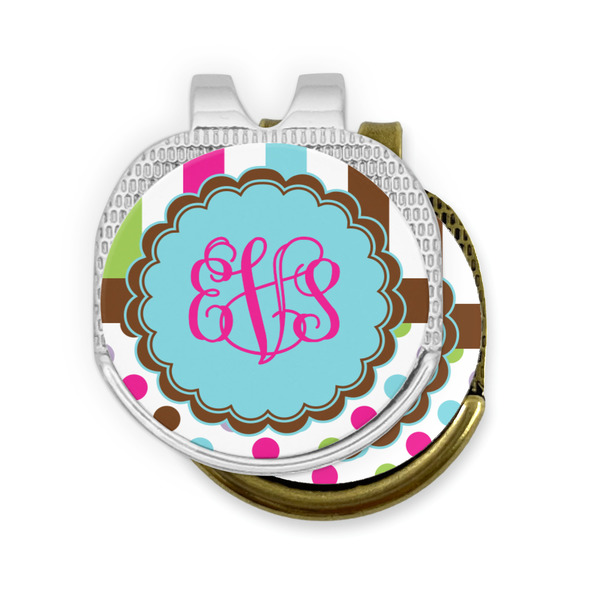 Stripes & Dots Golf Ball Marker Hat Clip - PARENT/MAIN